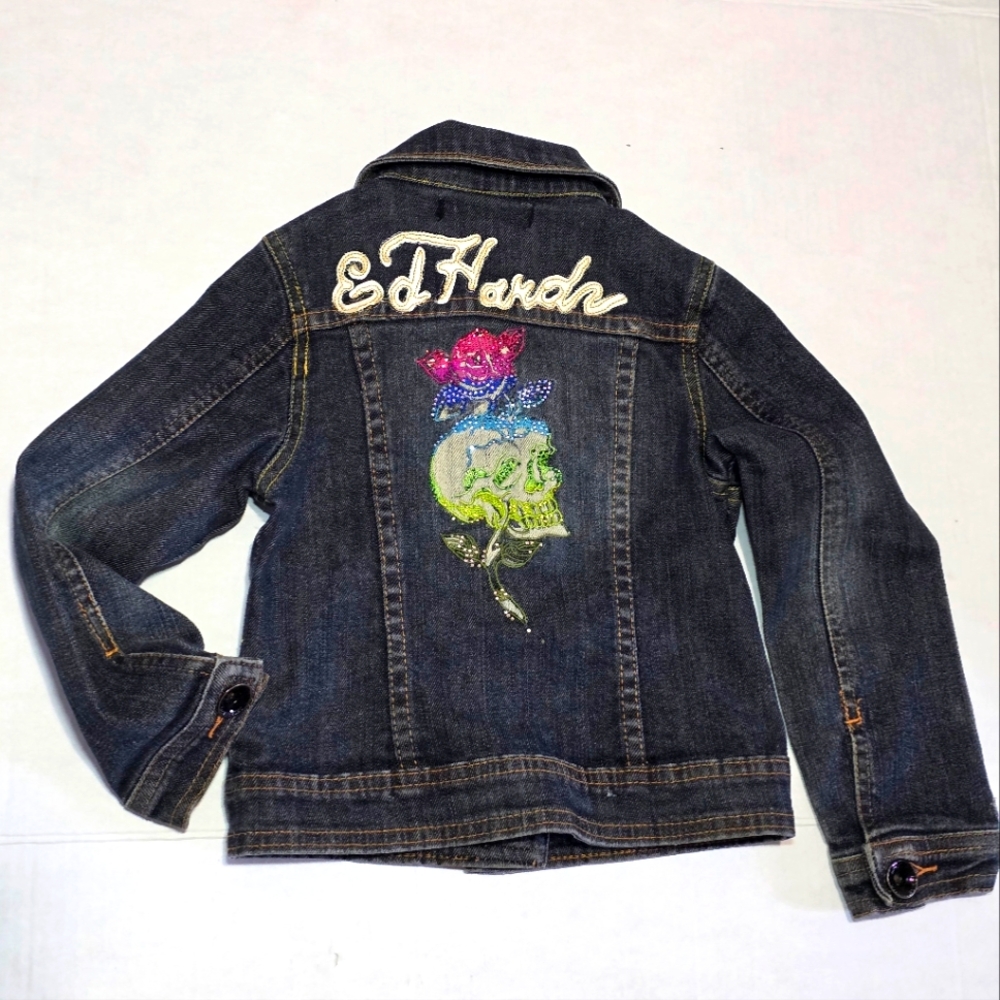ED HARDY Jean Jacket Kids Size 4 Toddler